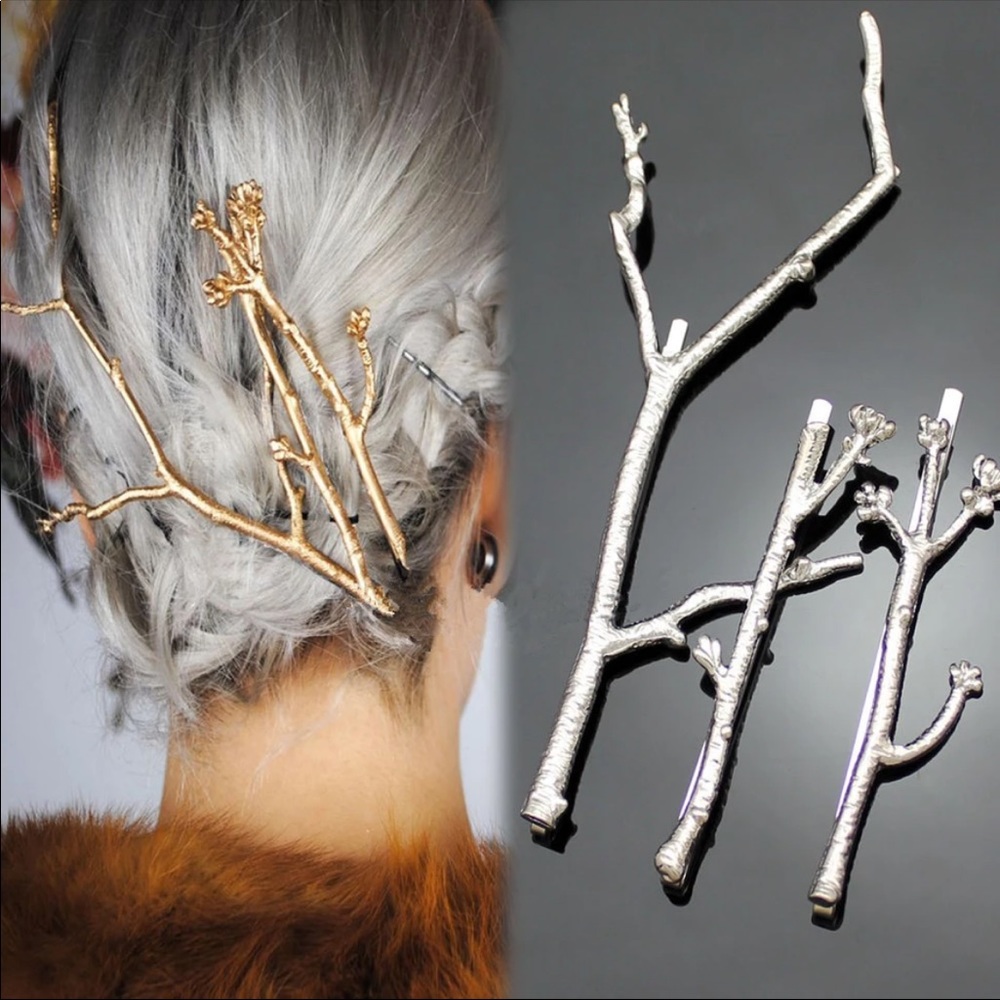 🆕3Pcs Runway Tree Branch Hairpin
